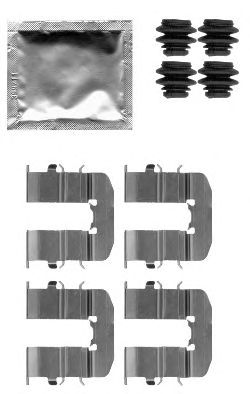 HELLA PAGID 8dz355204801 -  Комплектующие, колодки дискового тормоза